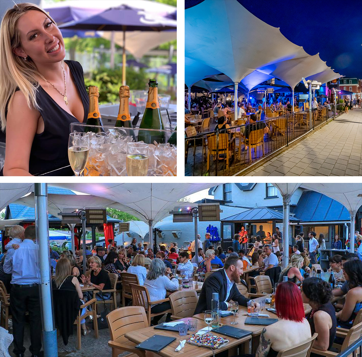 La plus grande terrasse en Estrie - Liquor Store Resto Club de Magog